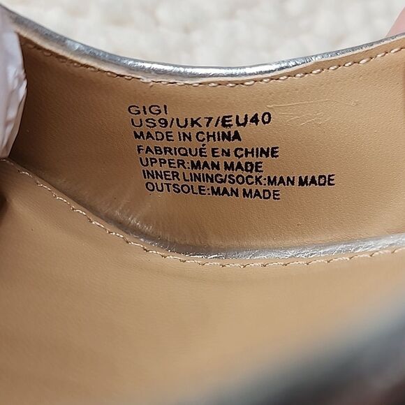 NIB Shoe Dazzle Pumps GiGi Silver Size 9 - Picture 7 of 8